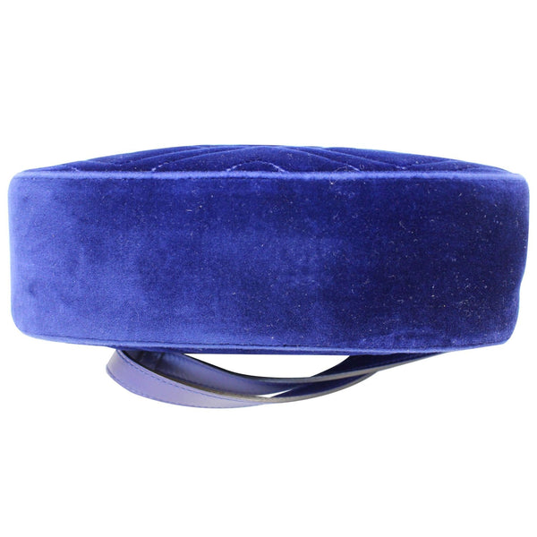 GUCCI GG Marmont Velvet Small Crossbody Bag Blue