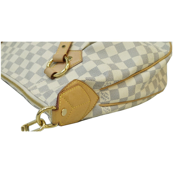 LOUIS VUITTON Evora MM Damier Azur Tote Shoulder Bag White