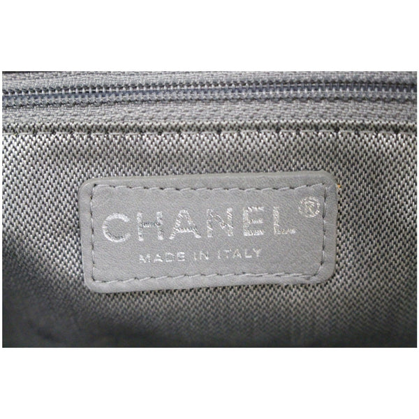 Chanel Tote Bag Large CC Chain Lambskin Cream with zip