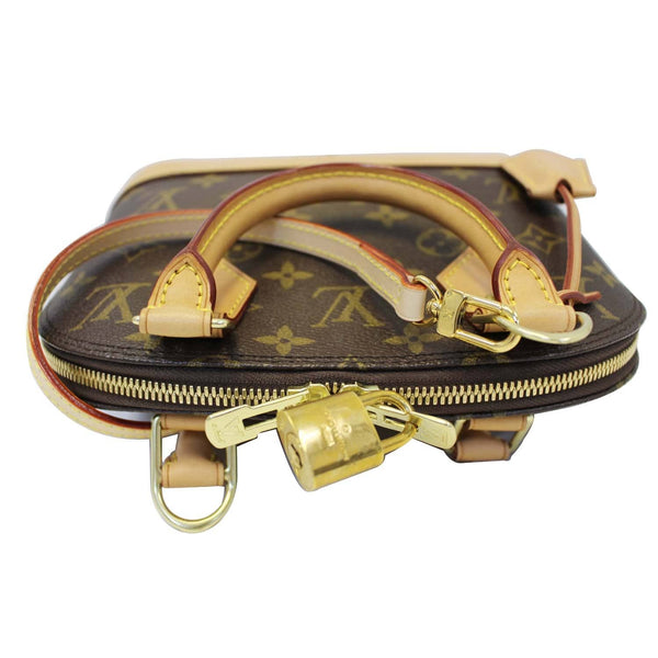 LOUIS VUITTON Alma BB Monogram Canvas Satchel Crossbody Bag-US