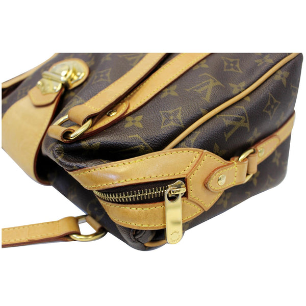 LOUIS VUITTON Stresa PM Monogram Canvas Shoulder Bag Brown