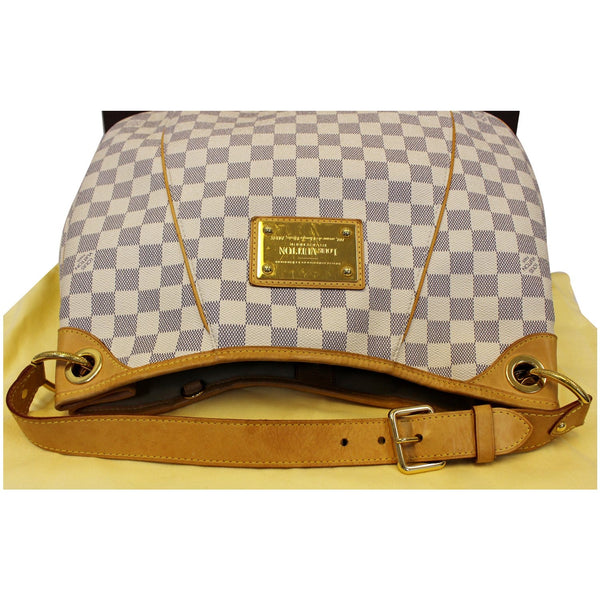 LOUIS VUITTON Galliera PM Damier Azur Shoulder Bag White