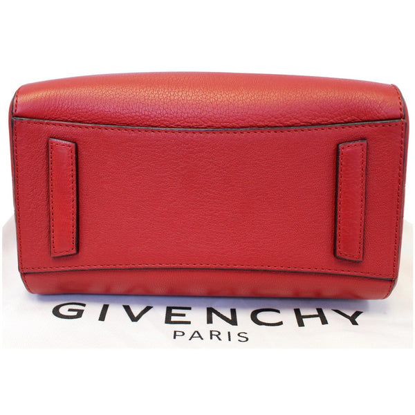 GIVENCHY Mini Antigona Goatskin Leather Shoulder Bag Red