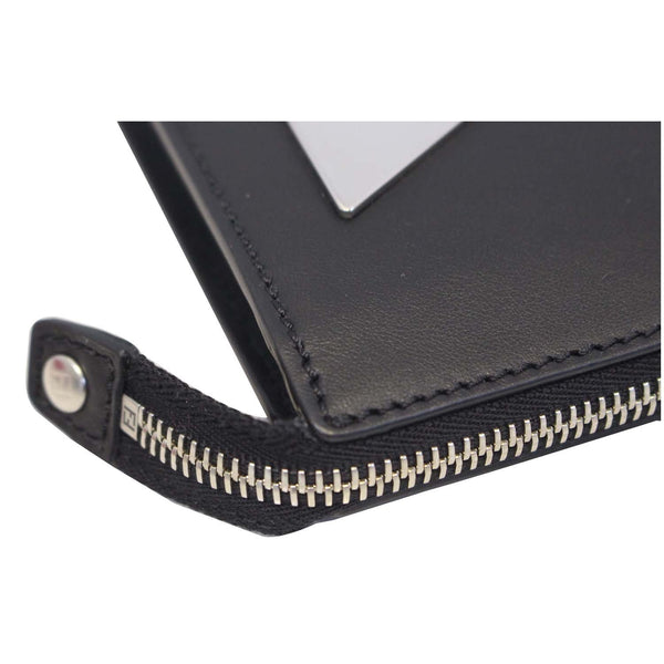 Fendi Clutch Bag Bugs Metal Slim Black For Women - zip