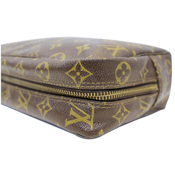 LOUIS VUITTON Trousse Toilette 28 Monogram Canvas Cosmetic Pouch Brown