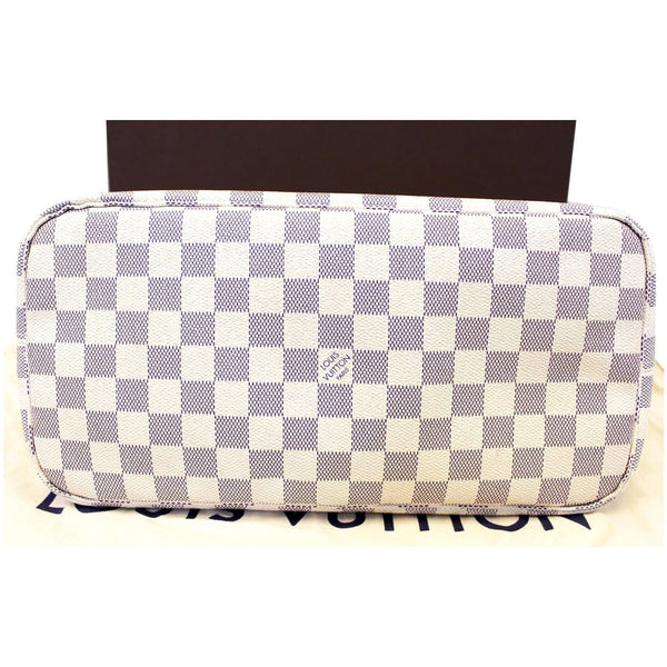 Louis Vuitton Neverfull MM Damier Azur Tote Bag - back view