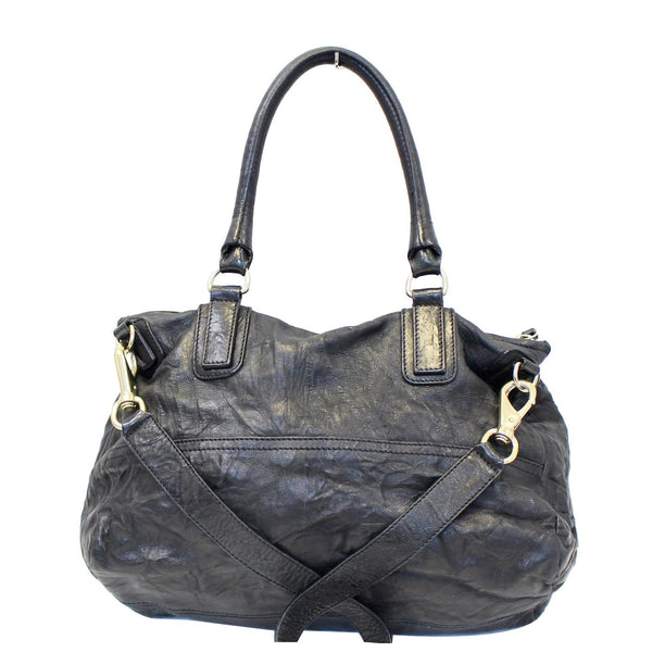 GIVENCHY Pandora Black Wrinkled Sheepskin Leather Shoulder Bag-US