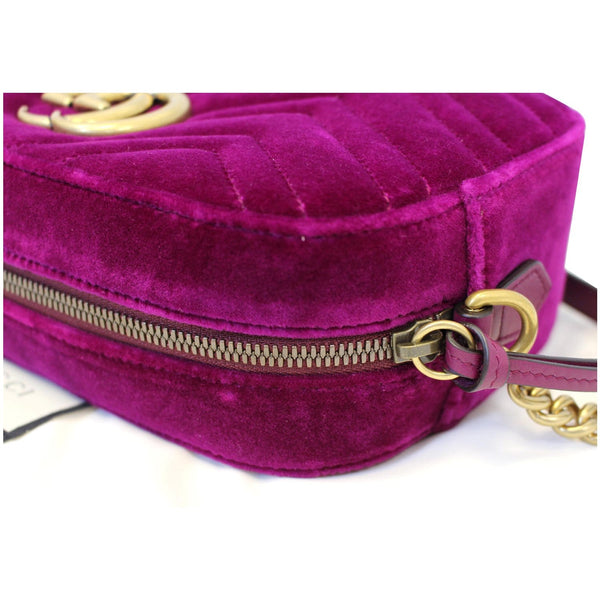 GUCCI GG Marmont Velvet Small Crossbody Bag-US