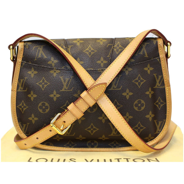 LOUIS VUITTON Menilmontant PM Monogram Canvas Crossbody Bag Brown