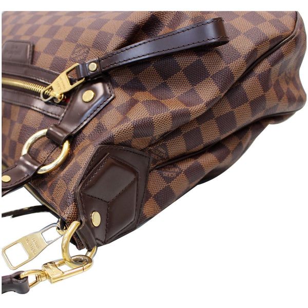 LOUIS VUITTON Evora MM Damier Ebene Tote Shoulder Bag Brown