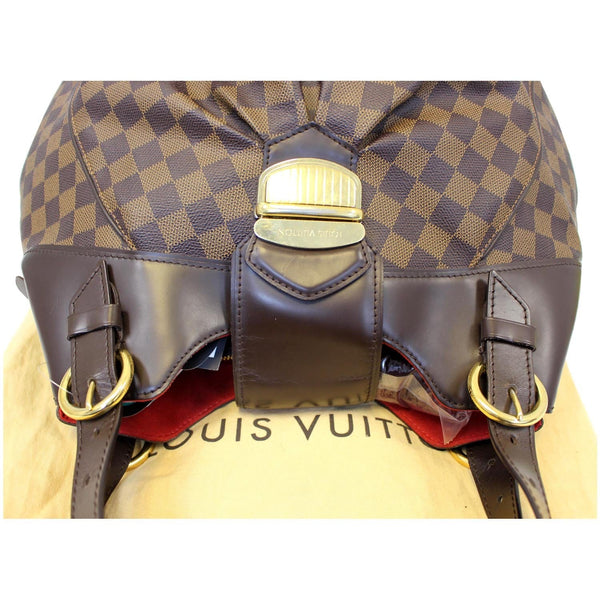 LOUIS VUITTON Sistina GM Damier Ebene Shoulder Handbag-US