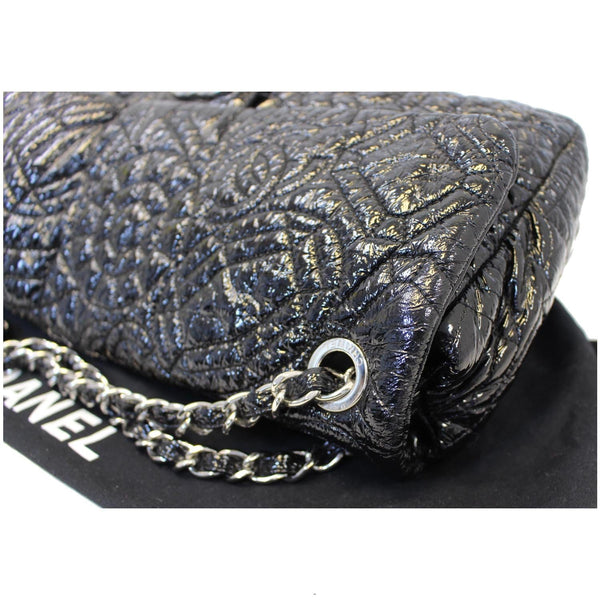 Chanel Single Flap Bag Quilted Pattern Jumbo Black - chain