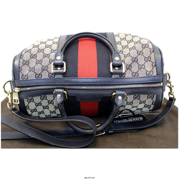 GUCCI Web Medium Original GG Boston Bag with Signature Web 247205-US