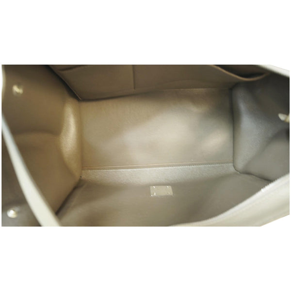 CELINE Trapeze Souris Small 2way Leather Tote Shoulder Bag Taupe