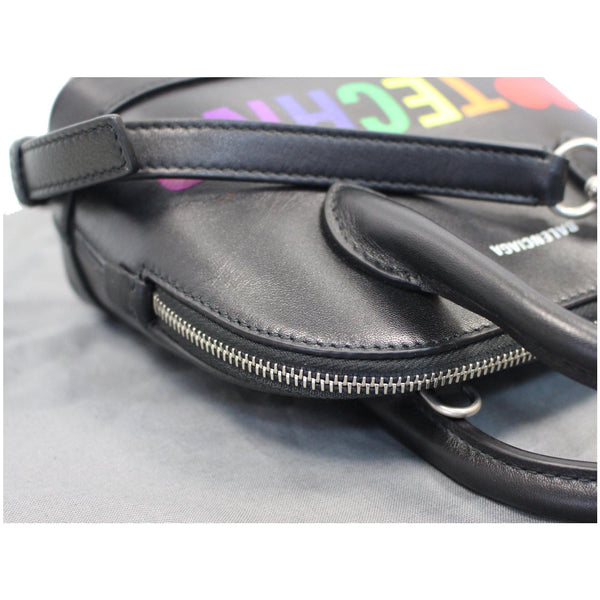 BALENCIAGA I Love Techno Ville Top Handle XXS Crossbody Bag Black - 20% OFF