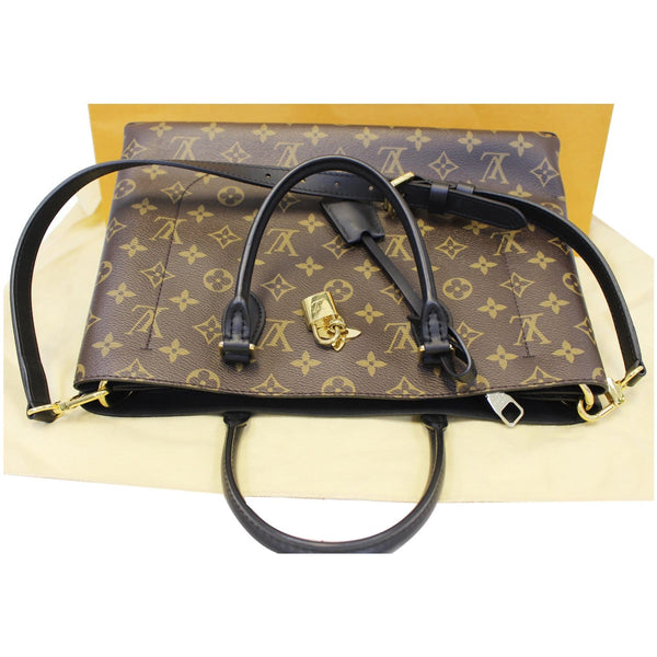 LOUIS VUITTON Flower Monogram Canvas Tote Bag Brown-US