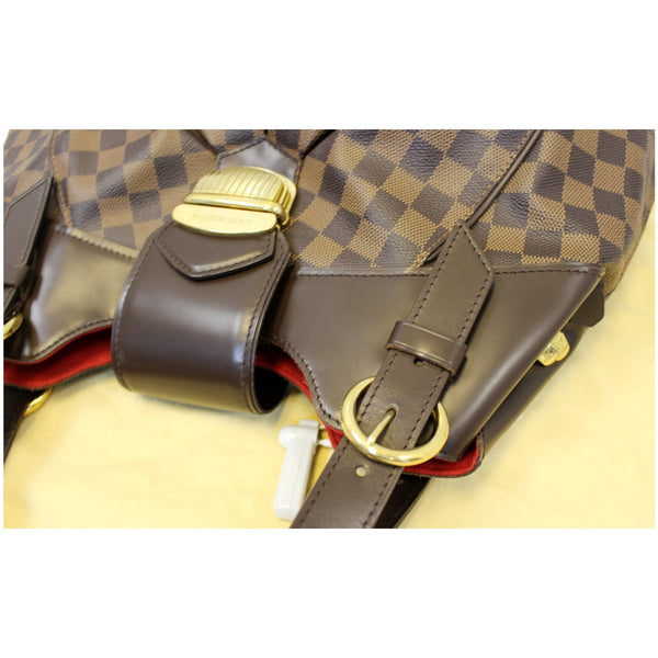 LOUIS VUITTON Sistina GM Damier Ebene Shoulder Handbag-US