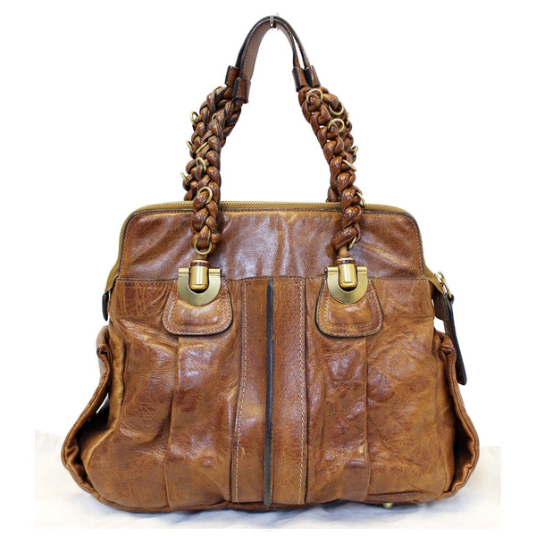 CHLOE Heloise Large Shoulder Handbag Brown