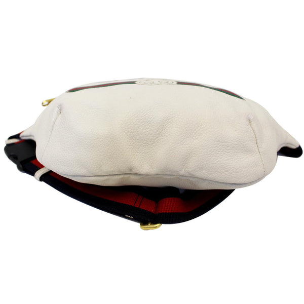 Gucci Bum Bag Print Leather White Belt Waist Medium - bottom