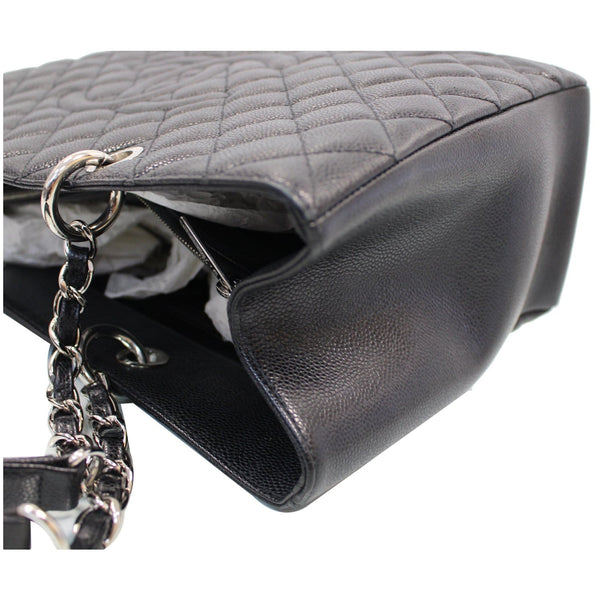 Chanel Tote Bag XL Grand Shopping Caviar Leather Black side view