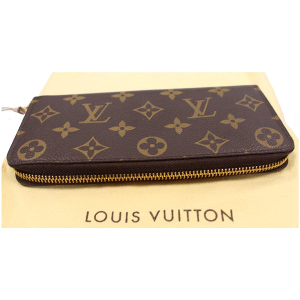 LOUIS VUITTON Clemence Monogram Canvas Wallet Brown