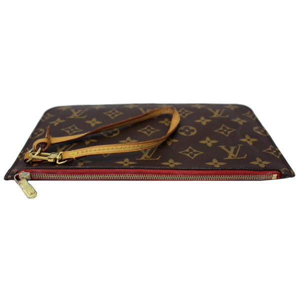 LOUIS VUITTON Pochette Wristlet Pouch Monogram Canvas Neverfull MM/GM Brown