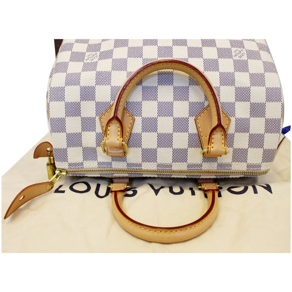 LOUIS VUITTON Speedy 25 Damier Azur Satchel Bag-US