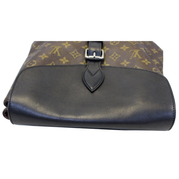 LOUIS VUITTON Palk Monogram Macassar Canvas Backpack Bag Black-US