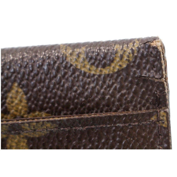 LOUIS VUITTON Pocket Organizer Monogram Canvas Wallet Brown