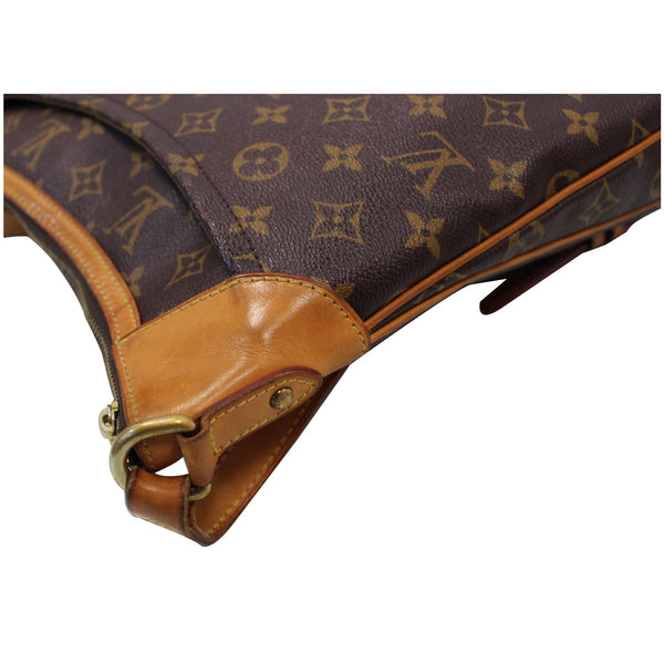 LOUIS VUITTON Odeon MM Monogram Canvas Shoulder Bag Brown