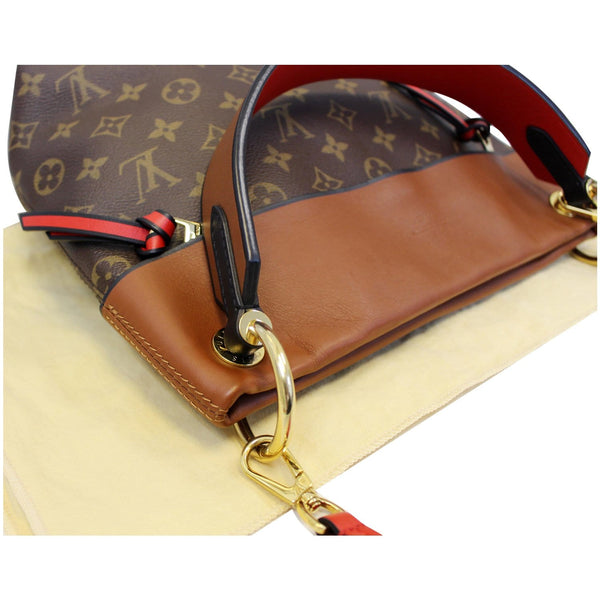 LOUIS VUITTON Tuileries Besace Monogram Canvas Shoulder Bag Caramel