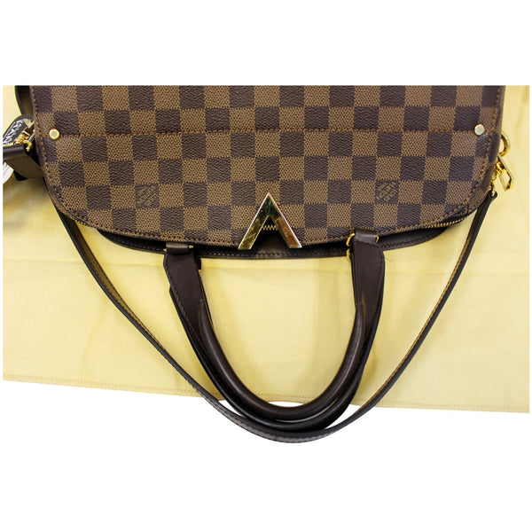 LOUIS VUITTON Kensington Bowling Damier Ebene Shoulder Handbag-US