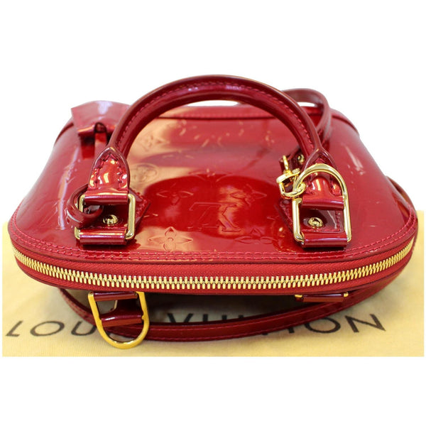 LOUIS VUITTON Alma BB Vernis Leather Satchel Crossbody Bag-US