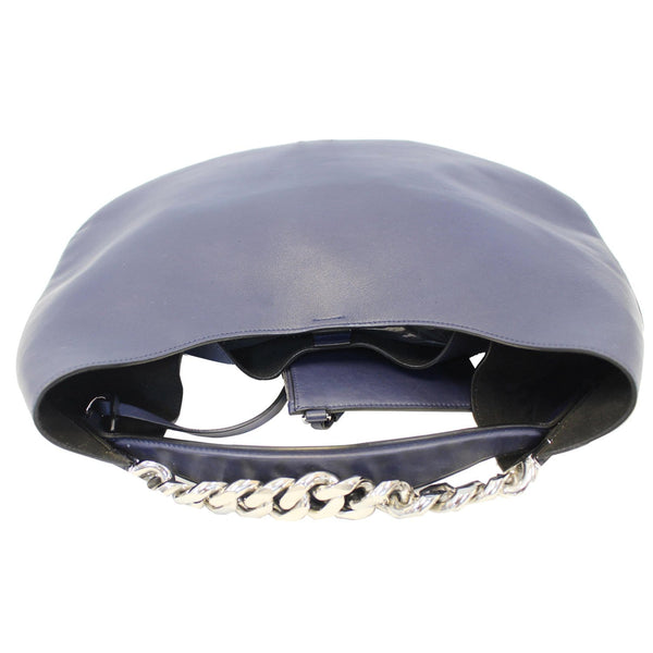 Givenchy Hobo Bag Infinity Medium Leather Blue - front view