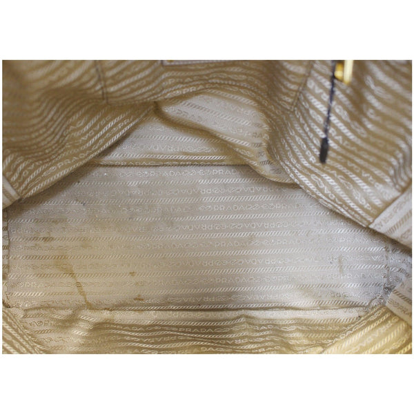 PRADA Pebbled Leather Large Tote Bag Grey-US