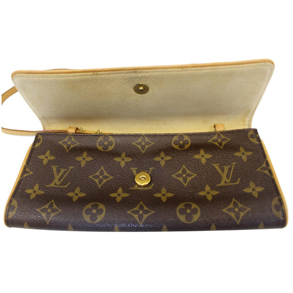 LOUIS VUITTON Pochette Twin GM Monogram Canvas Shoulder Bag Brown-US