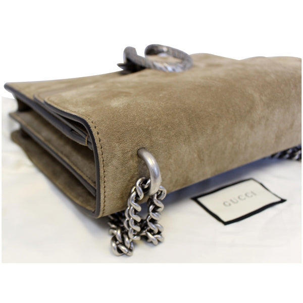 Gucci Medium Dionysus Suede Leather Shoulder Bag - chain hook