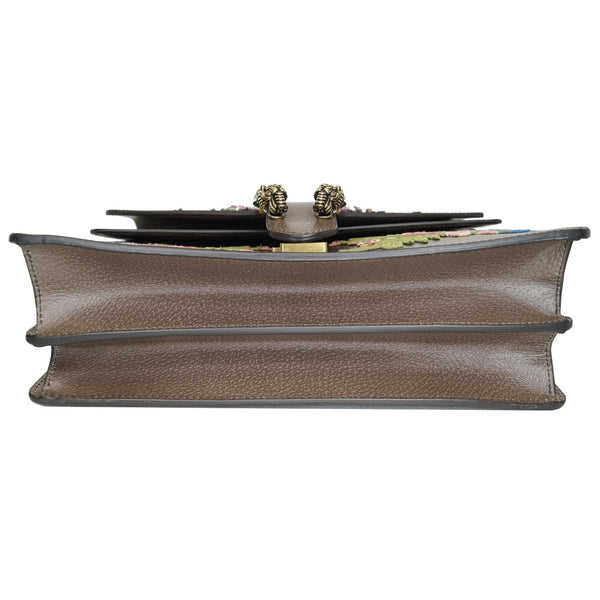 GUCCI Dionysus Embroidered Owl Shoulder Bag Brown 400235