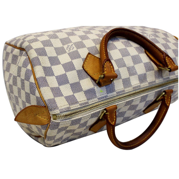 LOUIS VUITTON Speedy 30 Damier Azur Satchel Handbag-US