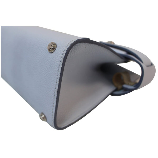 GIVENCHY Horizon Mini Grained Leather Satchel Bag Light Blue