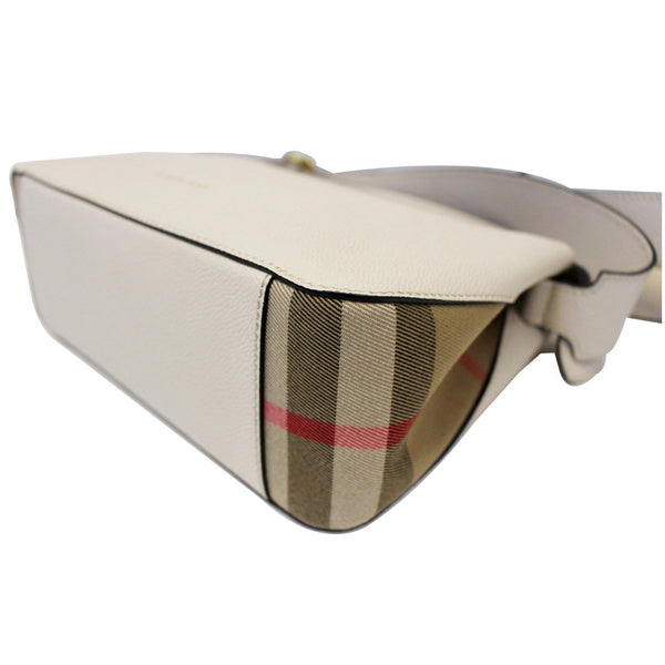 BURBERRY Helmsley House Check Grained Leather Crossbody Bag-US