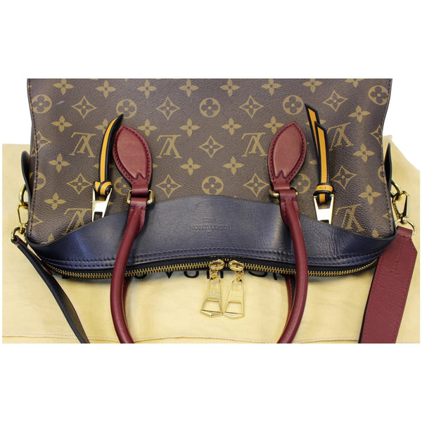 LOUIS VUITTON Tuileries Monogram Canvas Tote Shoulder Bag Brown