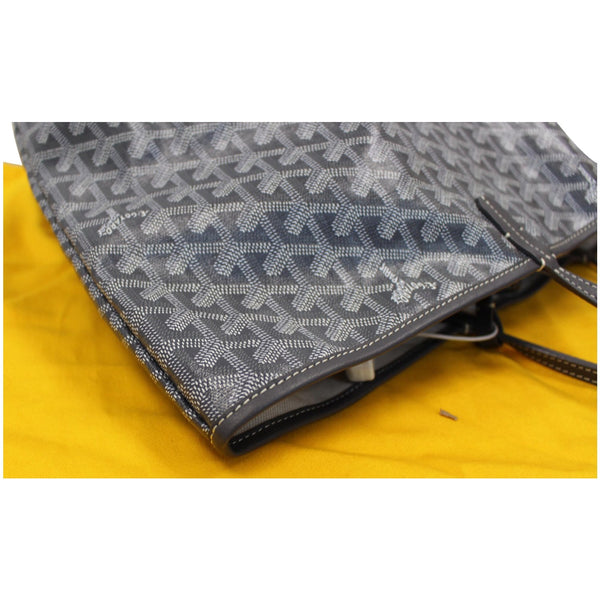GOYARD Goyardine Saint Louis GM Tote Shoulder Bag Black