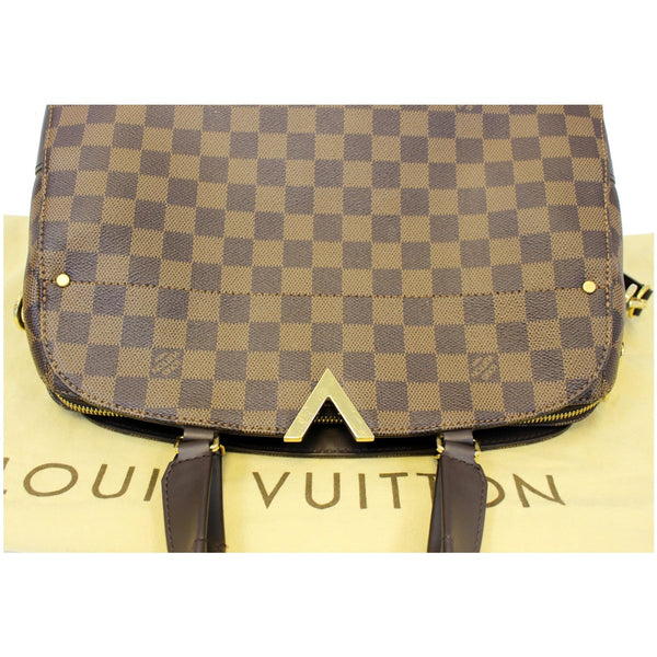 Logo LV Kensington Bowling Damier Ebene Handbag