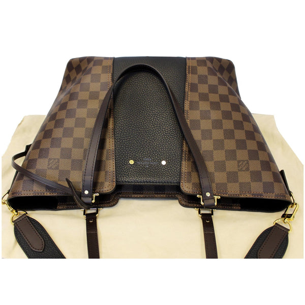 LOUIS VUITTON Jersey Damier Ebene Shoulder Bag Black