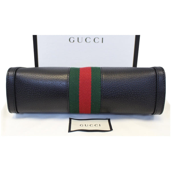 GUCCI Ophidia Small Web Calfskin Shoulder Bag Black 503877