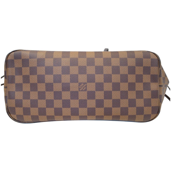 LOUIS VUITTON Neverfull MM Damier Ebene Tote Shoulder Bag Brown