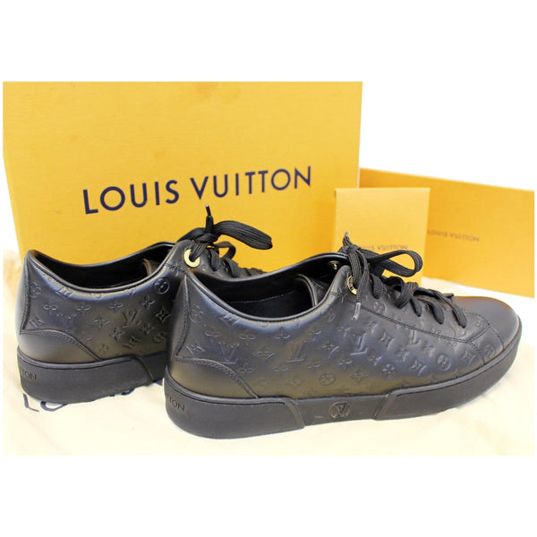 Louis Vuitton Black Monogram Empreinte Stellar boots