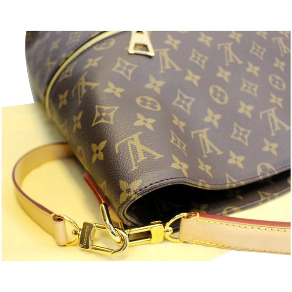 LOUIS VUITTON Melie Monogram Canvas Hobo Shoulder Bag Brown