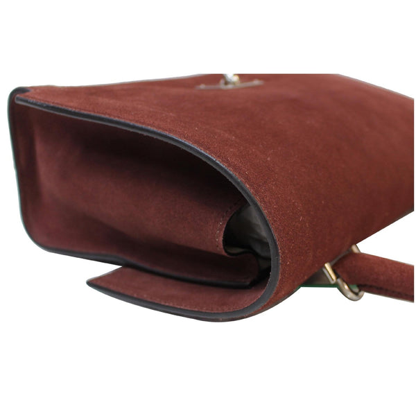 GIVENCHY Medium Shark Suede Leather Satchel Bag Red